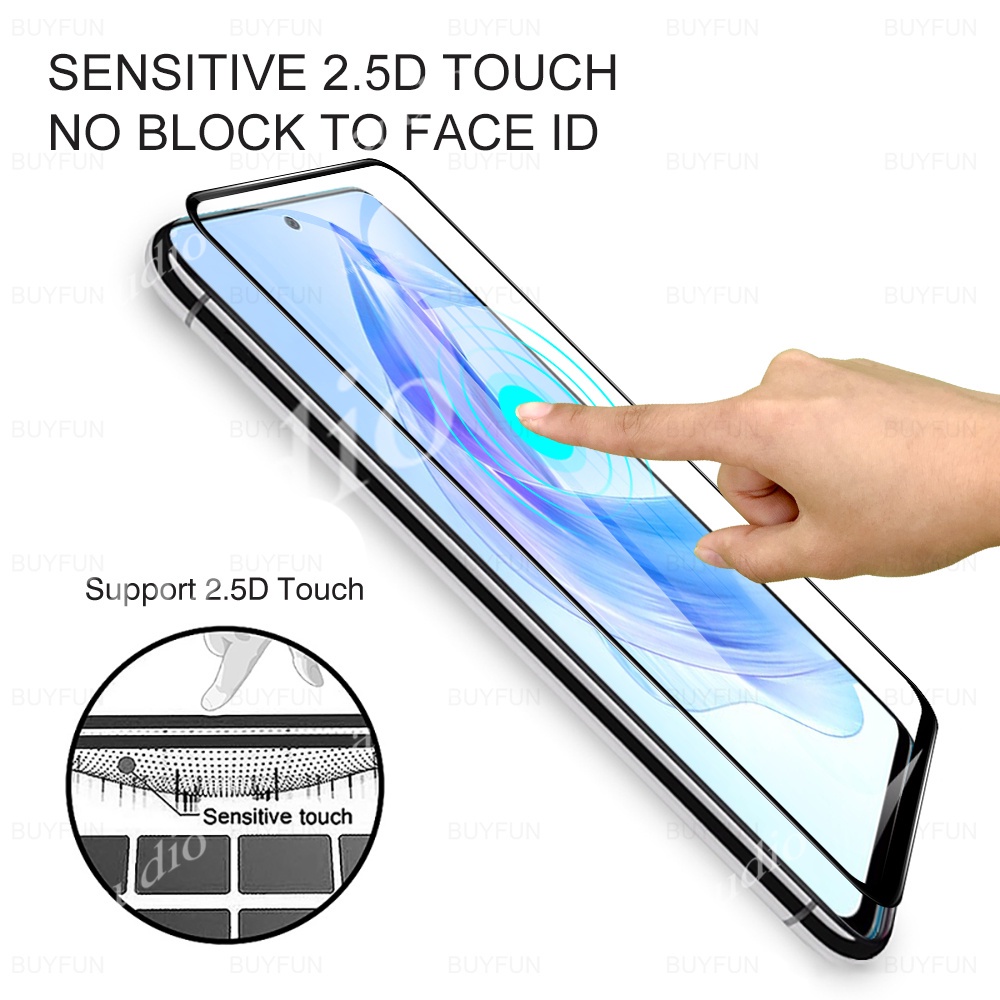 Phim bảo vệ toàn màn hình kính cường lực 2In1 có bảo vệ ống kính máy ảnh cho Honor 200 90 Lite 200Lite 90Lite 5G 2024 Phim bảo vệ màn hình điện thoại cho Honor90 Honor200 Lite 5G