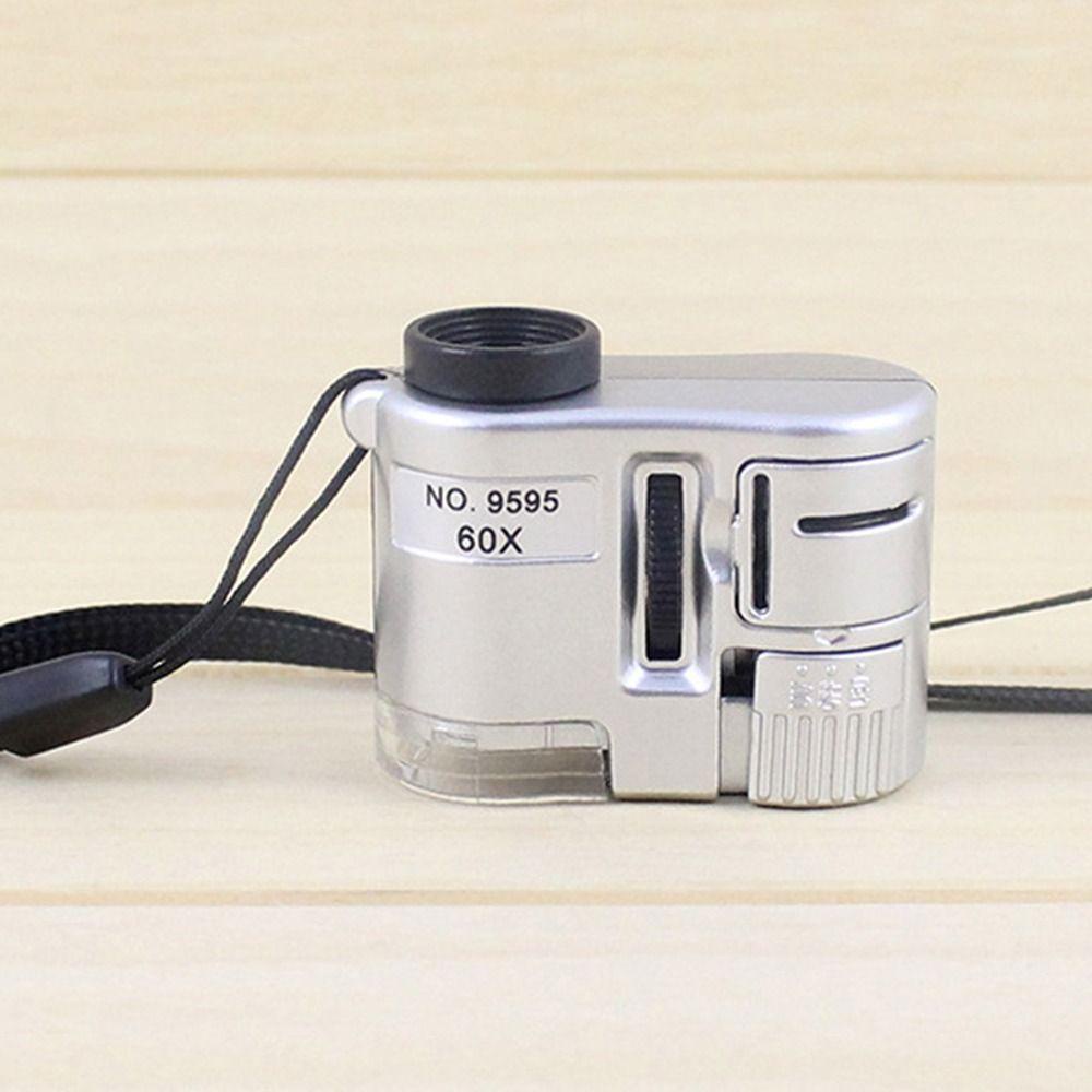 Kính hiển vi bỏ túi LACYES, Kính lúp cầm tay Lúp, Máy trang sức chạy bằng pin cầm tay 60X di động