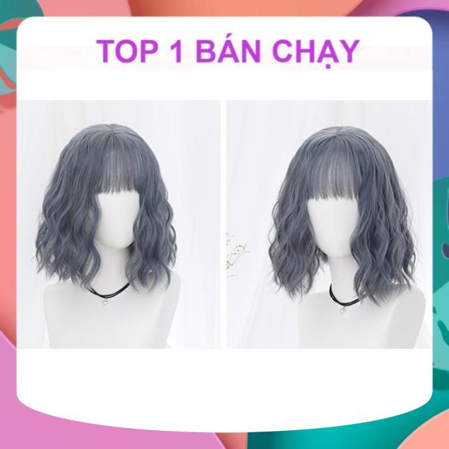 TÓC GIẢ BỘ LƯỚI HOA SÓNG NGẮN VIC XÙ HỢP DIỆN TẾT, ĐI LỄ CHÙA CHỤP ẢNH ÁO DÀI TRẺ TRUNG