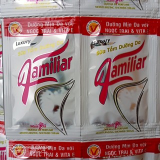 48 Gói Sữa tắm Ngựa Familiar dưỡng trắng da 10 gói 5ml*48