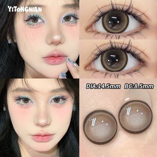 Yitongnian Rose Màu sắc thời trang tự nhiên Ống kính tiếp xúc Cà phê hồng Hàng ngày Màu cận thị Ống kính tiếp xúc