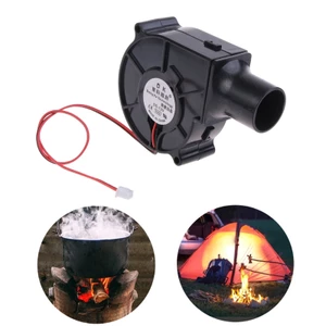 Quạt BBQ MOON Máy thổi điện Quạt kim loại nấu chảy 2 Ống khí 7cm để cắm trại nướng thịt