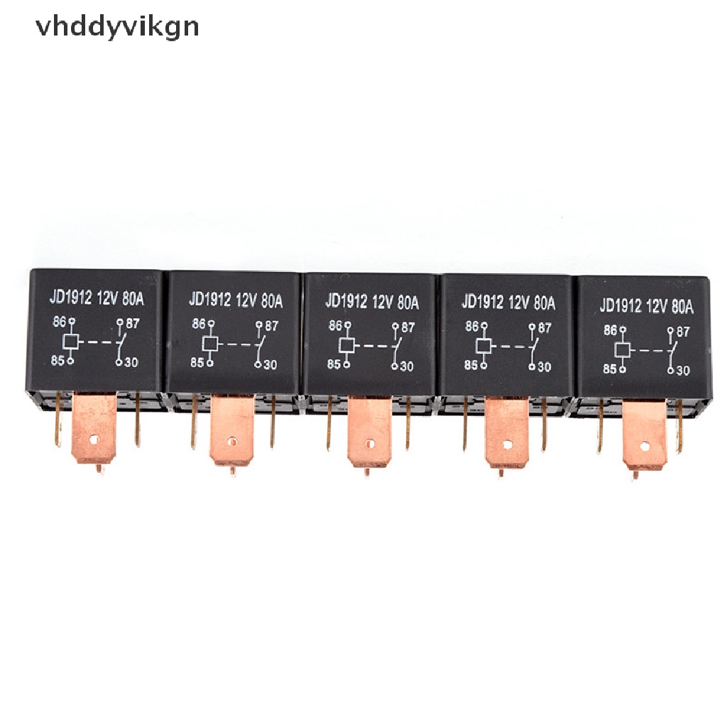 Rơle hạng nặng 4Pin 24V 12V 80A JD1912 Chống nước cho ô tô