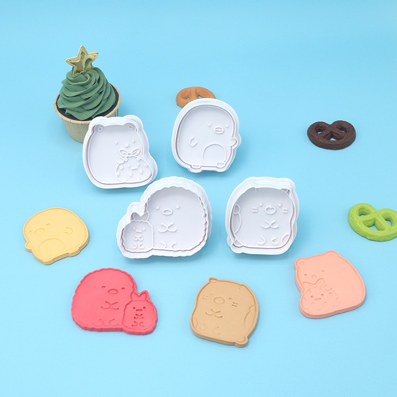 Set 4 Khuôn Cắt Bánh Quy Tạo Hình Sumikkogurashi