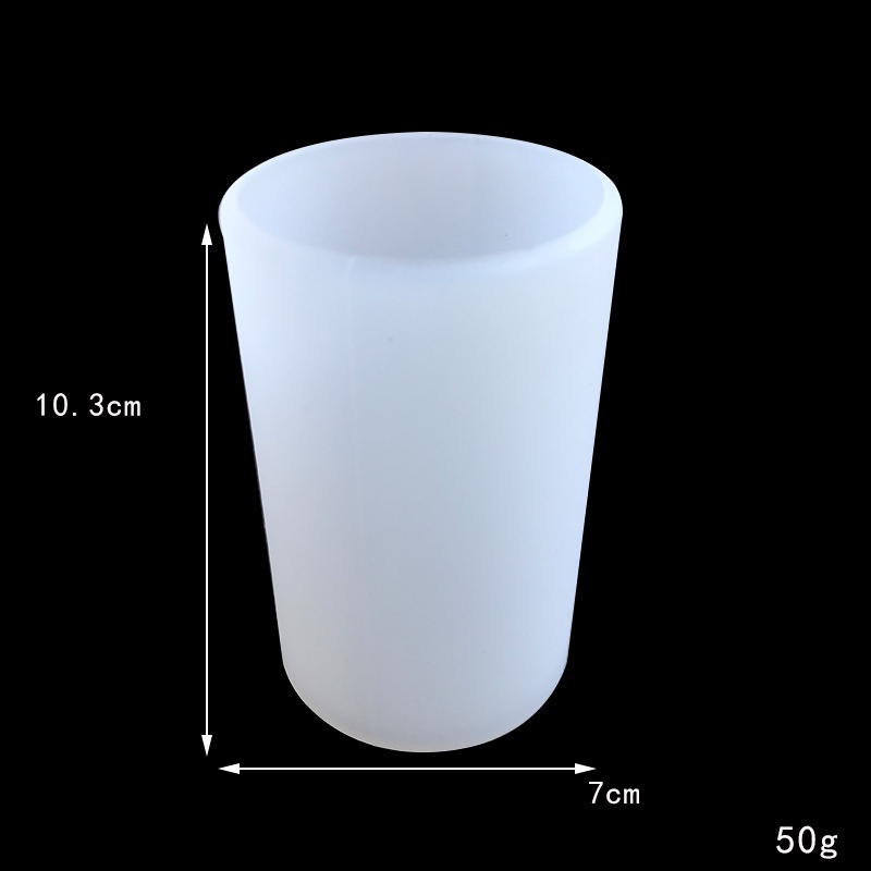 Diy Nến Khuôn Silicon Xi Lanh Sáu Mặt Mousse Bánh Thơm Nến