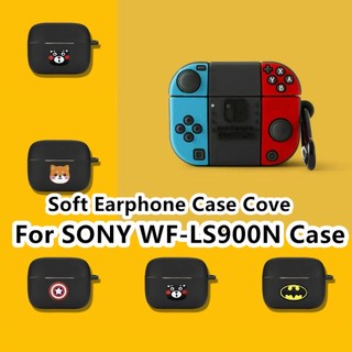 【 imamura 】 Dành Cho Ốp Lưng SONY WF-LS900N Phim Hoạt Hình Sáng Tạo Cá Mập Cho Sony LinkBuds S Vỏ Tai Nghe Mềm