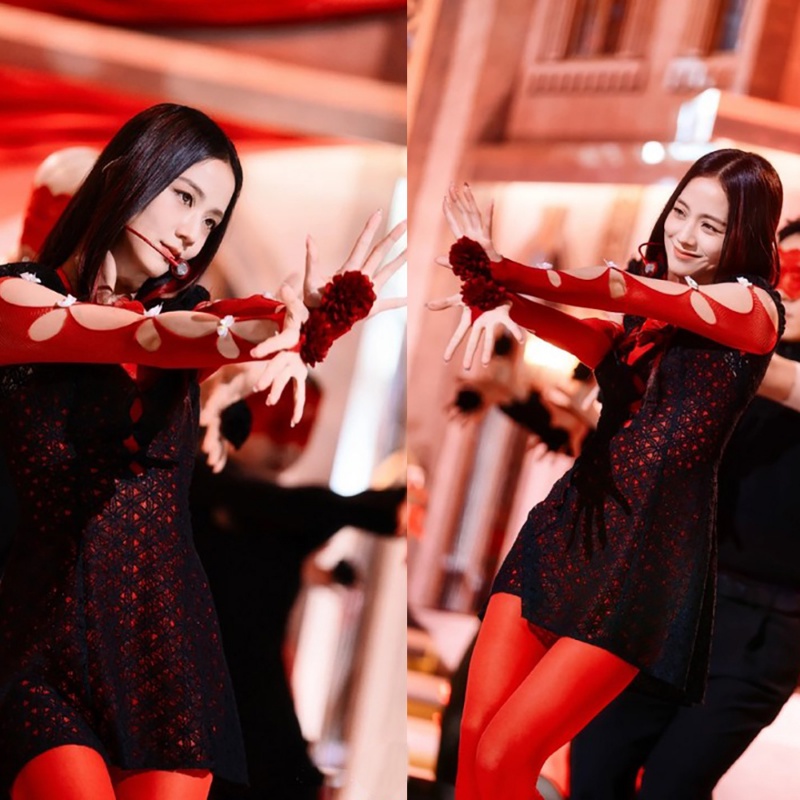 Đạo Cụ Sáng Tạo Nhẫn Hoa Vũ Phụ Kiện Jisoo Cùng Tay Lắc Hoa Camellia Hoa Blackpink Jisoo Lắc Tay Hoa Sáng Tạo Tinh Nhẫn Đạo Cụ Khiêu Vũ Nhẫn Hoa Ngón Tay
