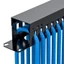 Bảng vá Yoo Patch 24 cổng CAT6 với bảng vá ghép nối Keystone Jack Pass-Thru nội tuyến