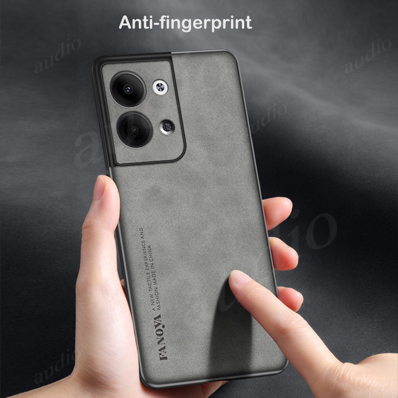 Ốp Điện Thoại Da Cừu Có Đế Cho OPPO Reno 9 Pro Plus + Reno9Pro 5G 2023 OPPO Reno9 Reno8 Reno7 Pro Plus Reno8Pro Reno7Pro