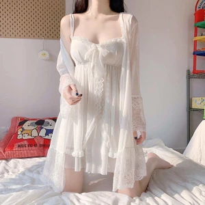 Mùa Hè Sexy Sling Sleepy Dress - Đầm Ngủ Ren Nữ Có đệm Ngực - Đồ Ngủ Quyến Rũ Tình Dục Trang Chủ [lzf0703]