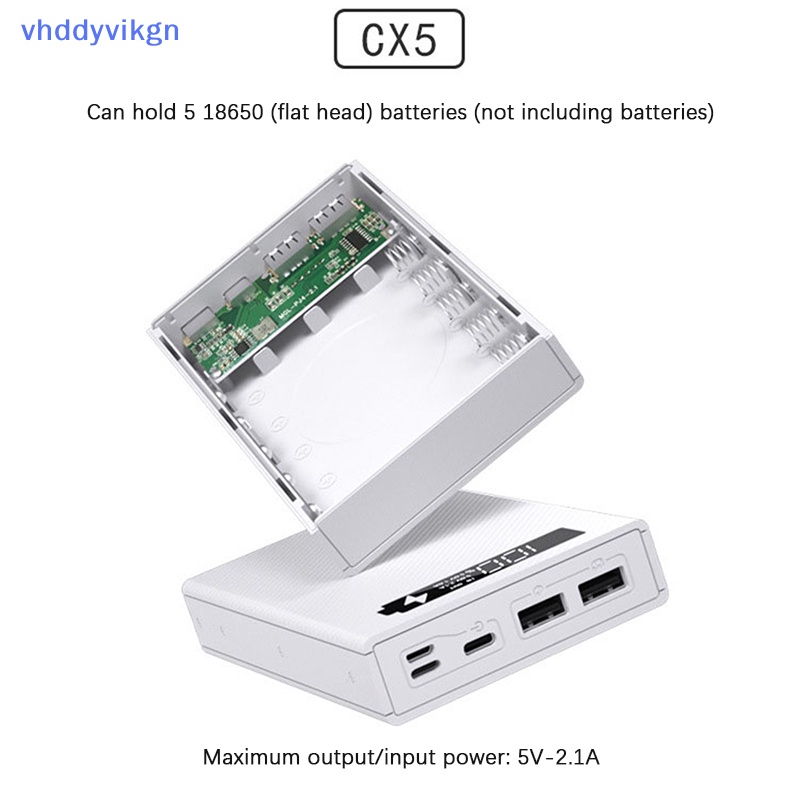 Vỏ Sạc Điện Thoại Không Dây Tháo Rời Được DIY 5 * 18650