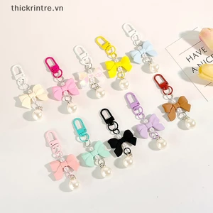 Thi bow candy color mặt dây chuyền chìa khóa thời trang y2k keychain hộp đựng tai nghe túi charm mặt dây chuyền phụ kiện túi xách vn