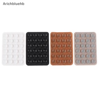 <arichbluehb> 5 miếng đệm hút silicon hai mặt cho điện thoại di động vật cố định cốc hút có lưng keo dán cao su silicone tấm hút để cố định bán