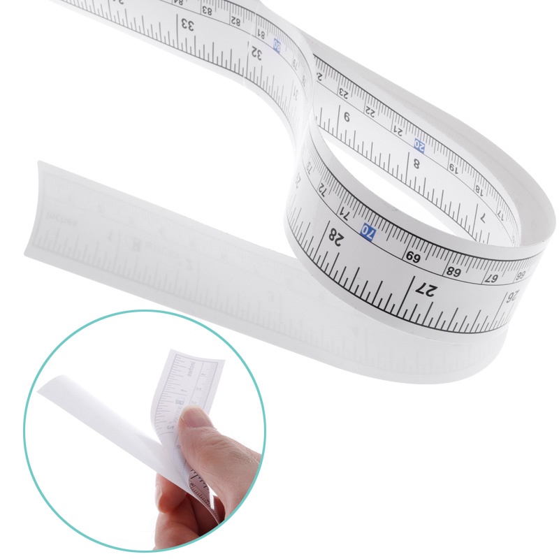 Ppy 90cm Tự Dính Thước Đo Thước Vinyl Cho Máy May Miếng Dán
