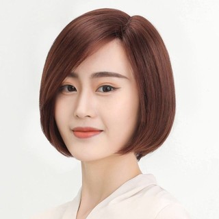 Tóc giả nguyên đầu, Tóc giả ngắn VIC KHÔNG MÁI NGÔI LỆCH HaminStore