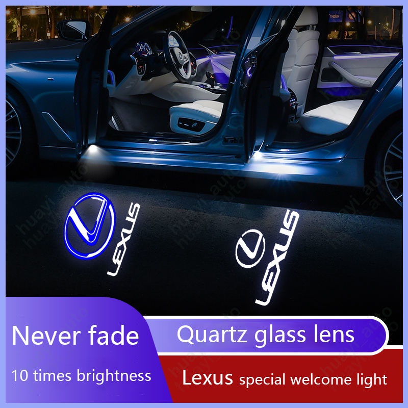 2 Đèn LED Chiếu Logo Gắn Cửa Xe Hơi Lexus LS ES IS LX RX GS GX