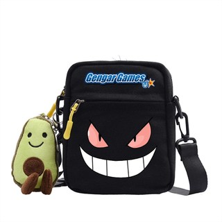 [Hàng Tại Chỗ] Túi Đeo Chéo canvas In Hình pikachu Thời Trang Chất Lượng Cao Trọng Lượng Nhẹ Giải Trí Ngoài Trời Cho Trẻ Em Người Lớn