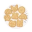 Cc 8 Chiếc Nhựa Bánh Quy Khuôn Bánh Quy Tem Dễ Thương Đầu Chó Cắt Bánh Quy DIY Fondant Khuôn Bánh Nhà Bếp Bánh Ngọt Máy Nướng