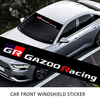 Miếng Dán Trang Trí Kính Chắn Gió Xe Hơi Toyota GR Sport VIos Yaris Corolla Cross Veloz Wish Revo CHR Avanza Fortuner Rush Innova raize Calya