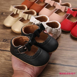 Mgg-autumn Giày Công Chúa Tập Đi, Phong Cách Ngọt Ngào Bé Gái Màu Nơ Ren Trang Trí Đế Mềm Chống Trơn Trượt Cho Trẻ Sơ Sinh Prewalker