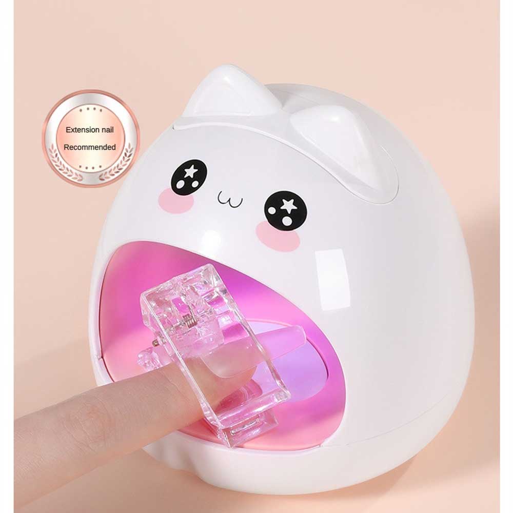 Ảnh Đèn LED Hong Khô Sơn Móng Tay Mini Tiết Kiệm Năng Lượng Hình Mèo Dễ Thương 4