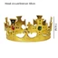 CORALTIDE Vương miện nam Halloween King Trang phục Phụ kiện Trang sức Vương miện công chúa