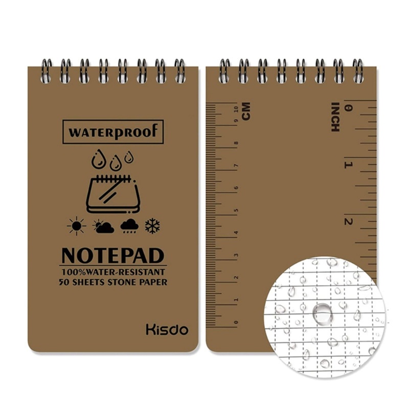 Sổ tay bỏ túi DY Notepad chống nước Viết trong mưa Sổ tay hoạt động ngoài trời