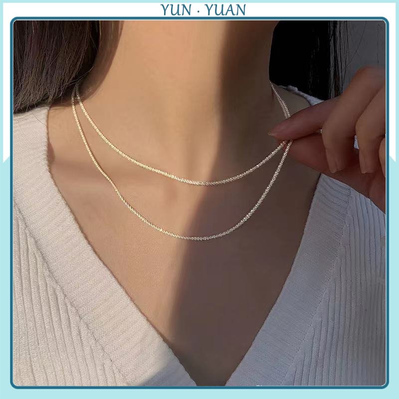[Yunyuan] Lắc Chân / Nhẫn Bằng Thép Titan Đính Kim Cương Màu Xanh Lá Đơn Giản Cá Tính Cho Nữ