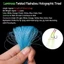 DARON Pha Lê Flash Dây Holographic Tinsel Nhiều Màu Sắc Jig Móc Xoắn Flashabou Móc Trang Trí Dạ Quang Bay Câu Cá Tinsel