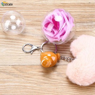 [Cuticate] 1 Set 10 Quả Bóng Trong Suốt Dùng Trang Trí Móc Khóa Tiệc Cưới