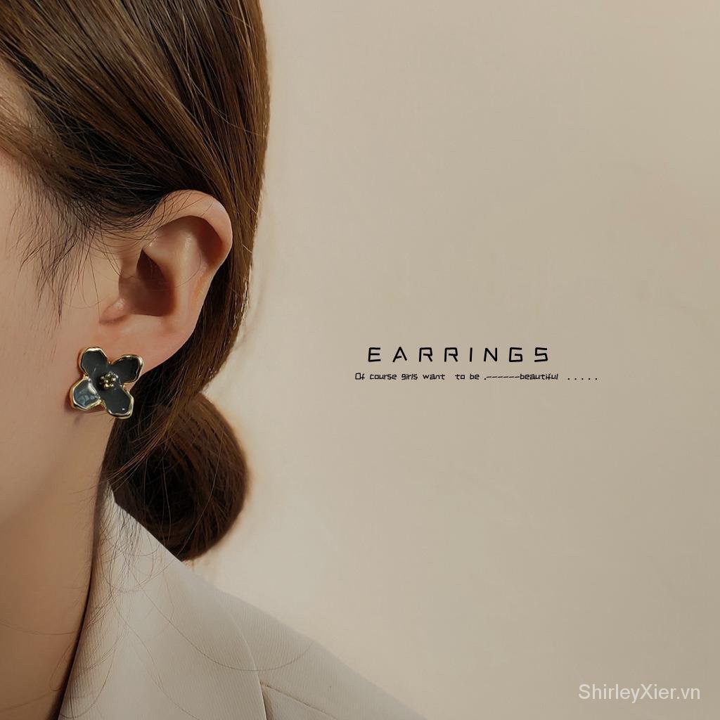 Sương mù Blue Series! Bộ bông tai Mạ Bạc 925 14K Cao Cấp Thời Trang Khí chất thanh lịch trưởng thành cô gái hàn quốc phong cách Nhiều phong cách tùy chọn