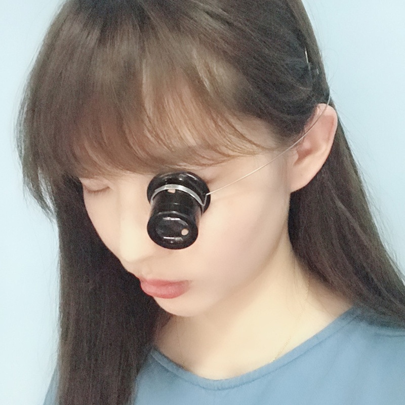 Boom Jewelers Eye Loupe Loop Kính lúp một mắt Kính lúp cho thợ đồng hồ Sửa chữa Kính lúp mắt Dụng cụ thủy tinh 5 loại