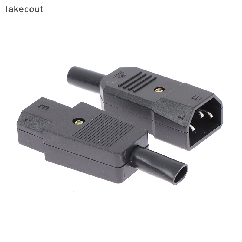 Đầu Nối Phích Cắm AC 3 Chấu C13 C14 16A 250V Tiện Dụng