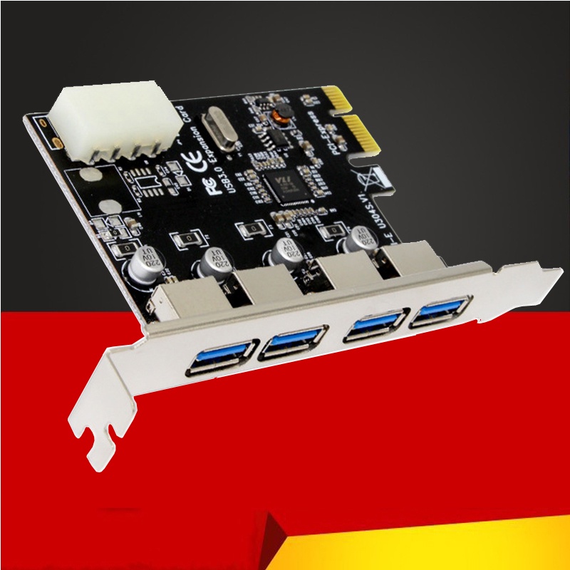 1 bộ chuyên nghiệp 4 cổng pci-e sang usb 3.0 hub bộ chuyển đổi thẻ mở ...