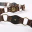 Thắt lưng WOODNEST Thắt lưng Cinch, Grommet Da PU Gothic Steampunk Thắt lưng, Retro Rộng y2k Vintage Đinh tán Thắt lưng Quần jean nữ
