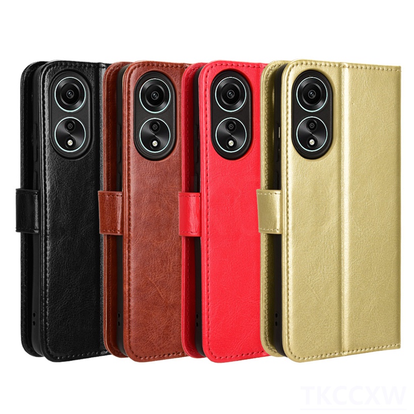 Thời trang da rắn màu cho oppo a58 a78 a98 reno 10 pro bao da dạng đế lật bao da ví đựng thẻ