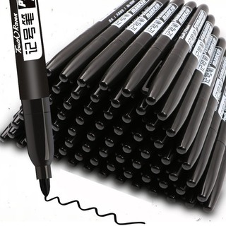 Bút đánh dấu vĩnh viễn 1,5mm - Bút đánh dấu chống nước mực đen / xanh / đỏ Đồ dùng học sinh