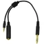 BTM 6 35mm 1 4 Inch Mono Jack Splitter Cáp Dẫn Cắm 3 5mm Nam 4Pole + 6 35mm Nữ Y Spiltter Cáp