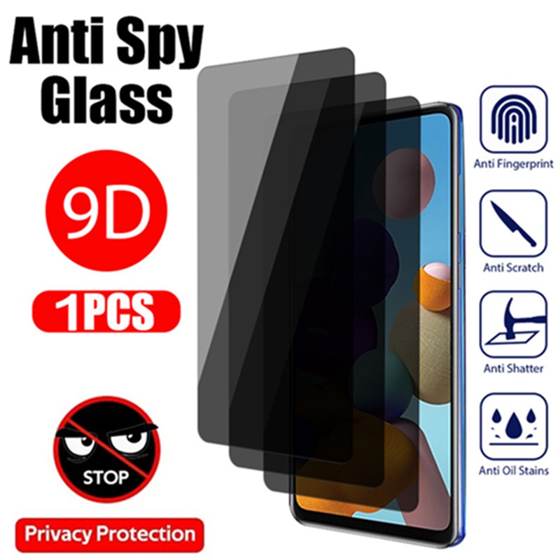 Ốp Điện Thoại Kính Cường Lực 9D Chống Nhìn Trộm Cho iPhone 14 Plus 13 12 11 Pro Max Mini XS Max XR X 7 8 6 6s Plus
