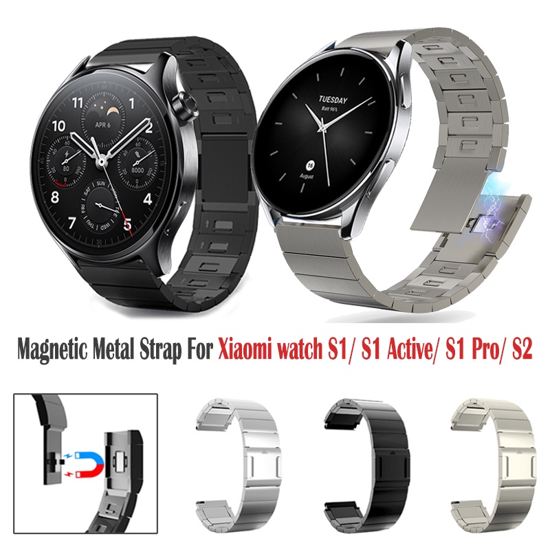 Dây Đeo Inox Khóa Nam Châm Nâng Cấp Cho Đồng Hồ Thông Minh Xiaomi Watch S1 S2 S1 Pro Xiaomi Mi 8831