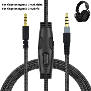 Cáp nối dài cáp bện cho cáp tai nghe đám mây HyperX với điều khiển âm lượng tắt tiếng Dây cáp Aux di động