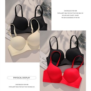 Bra set smooth thick cup women seamless bra set comfort push up wireless ladies lingerie one-piece female bralette underwear