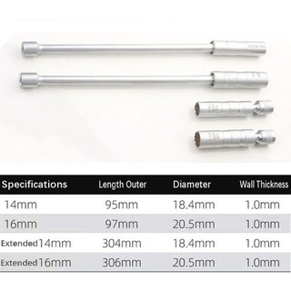 Ổ cắm bugi SPIRAKOGEO, Cờ lê cắm bugi 12 góc từ tính, Giao diện 3 / 8 "bền bỉ Công cụ loại bỏ 14 / 16mm Sửa chữa ô tô