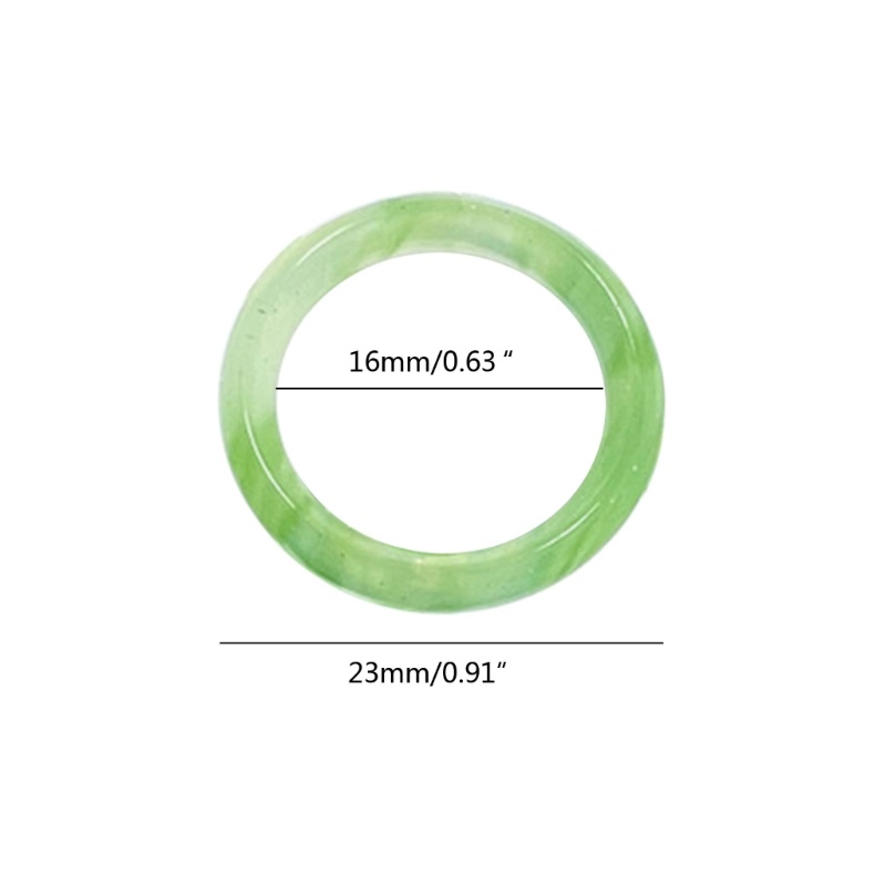 Well Đơn Giản Acrylic Giả Ngọc Nhẫn Thẩm Mỹ Thời Trang Nhẫn Có Thể Xếp Chồng Nhẫn