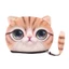 FUJIOU Phim Hoạt Hình Mèo Zero Ví Mới Đổi Tiền Xu Ví Người Phụ Nữ Đầu Mèo Meow