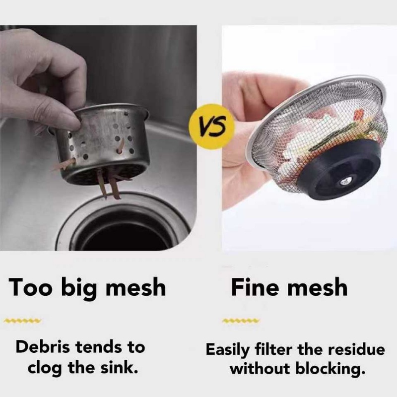 Lưới Lọc Rác / Cống Thoát Nước Bồn Rửa Chén / Phòng Tắm Bằng Thép Không Gỉ / Thay Thế Tiện Dụng