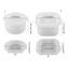 Khuôn silicon BTF DIY Xi măng Cốc thạch cao trang trí Cốc silicon