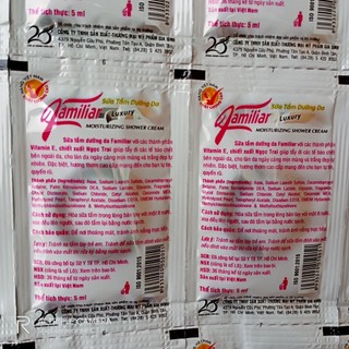 48 Gói Sữa tắm Ngựa Familiar dưỡng trắng da 10 gói 5ml*48