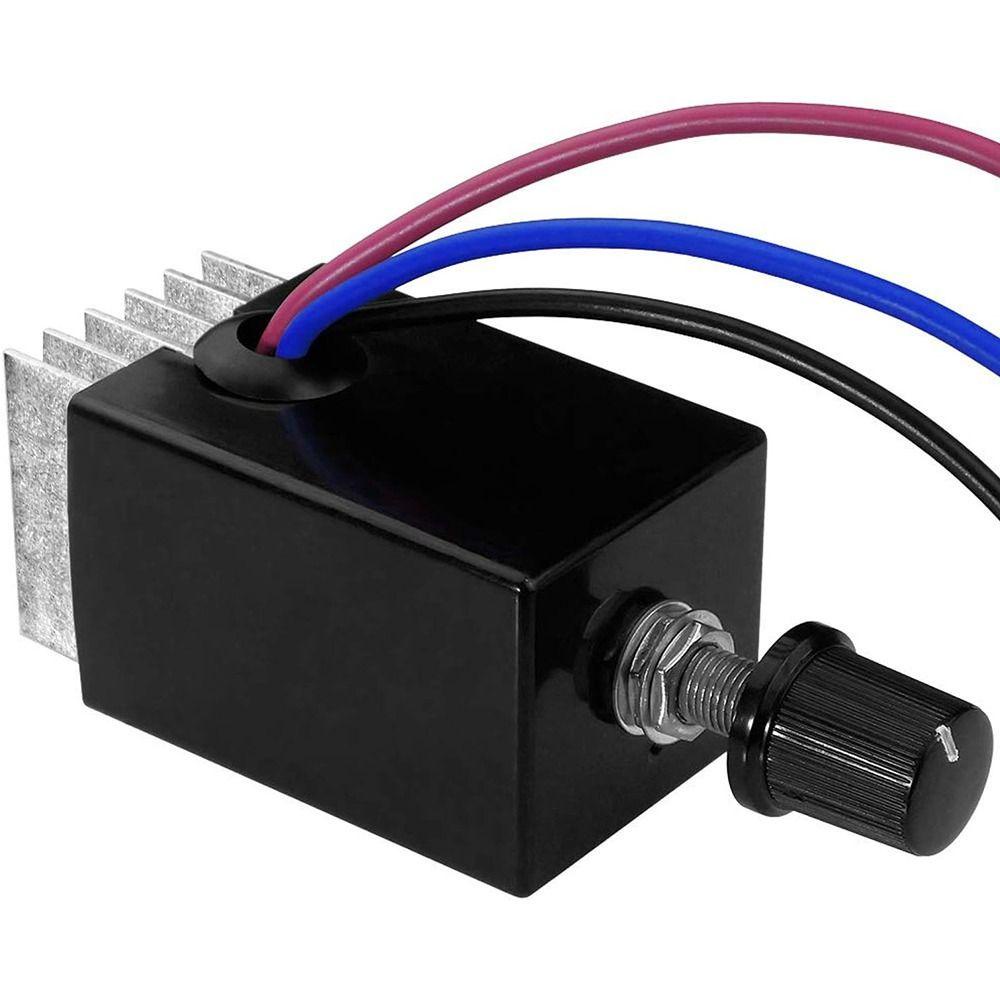 Bộ Điều Khiển Tốc Độ Động Cơ YMIFI, Công Tắc Điều Chỉnh Màu Đen 10A, Điện Tử Vô Cấp DC 12V 24V Quạt Điện Ô Tô Xe Tải Quạt Nóng Điều Khiển