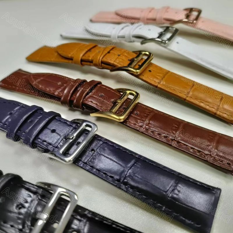 Nhà máy trực tiếp cổ điển retro dây đeo đồng hồ bằng da thật dây đeo 18mm 19mm 20mm 21mm 22mm vòng đeo tay bằng da bò nâu đen nam nữ phụ kiện đồng hồ cổ điển